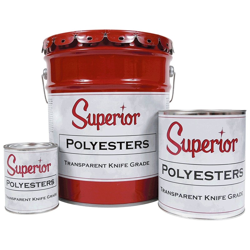 Superior Stone Polyester Transparent Knife-Grade Adhesive (1 Gallon) for Natural