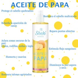 Aceite De Papa Shelo Reparador Para Piel Y Cabello 260 Ml