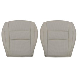 Priprilod Seat Cover Tan Perforated Replacement Leather Driver and Passenger Side Bottom Compatible with Jeep Grand Cherokee 2011 2012 2013 2014 2015 2016