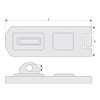 ABUS 200/135 AB200/135, Grigio