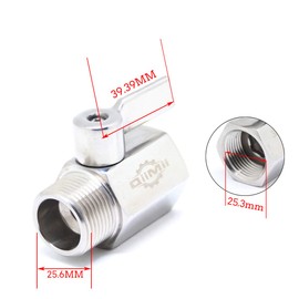 3/4" Stainless Steel 304 Mini Ball Valve NPT Female x Male Thread SS304 2PCS