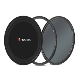 7artisans Nano Magnetic Filter UV Filter ND Light Reduction Filter/CPL Polarization Filter/GND Gradient Filter/Black Mist 1/4 Portrait Photography Filter Suitable for Lens(72mm ND64)