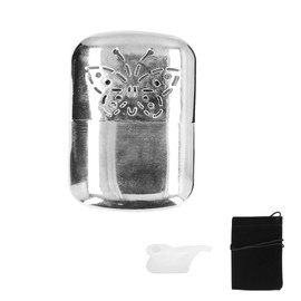 Mini Hand Warmer with Fuel Can Portable Zinc Alloy Winter Hand Heater for Outdoor Travel Camping