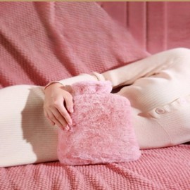 Microfiber Hot Water Bottle Gray