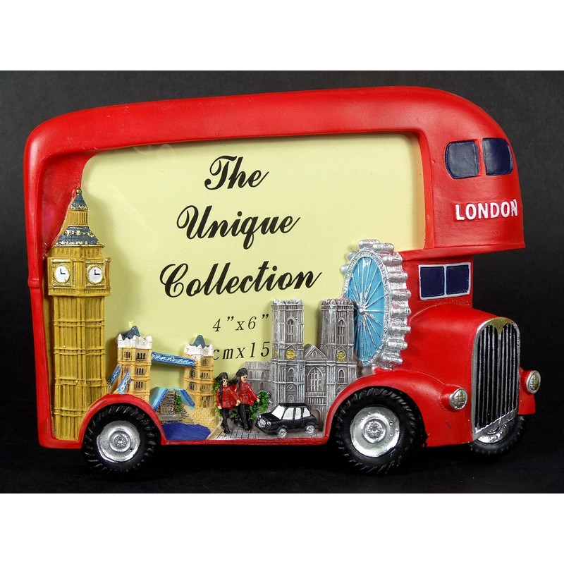 Photo Frames - London Big Red Bus and Skyline Hand