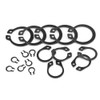 Snap Ring, C Clip, 225 Pieces, 18 Types, M6-M32, C-Shape,