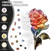 Wacocetoy Rainbow Rose Adult and Youth Wooden Puzzle, Unique Irregular