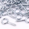 100x Heavy Duty Small Steel Screw in Eye Hooks -