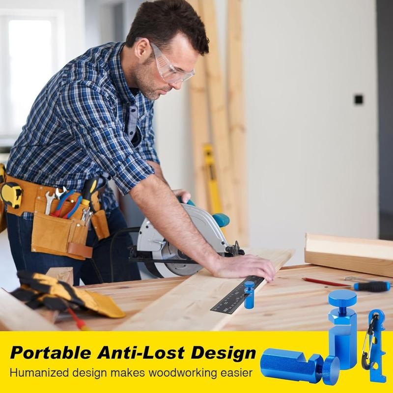 Tall Stair Gauges for Framing Square with Holder and Hook,