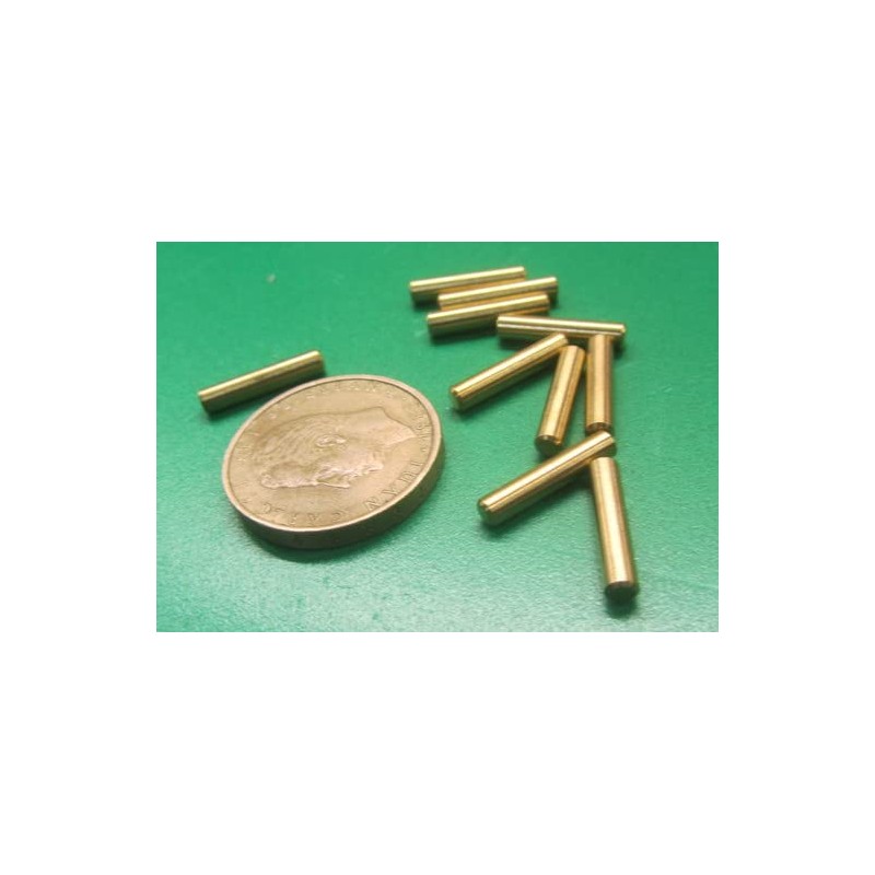 360 Brass Dowel Pin 1/8" Diameter x 5/8" Length 10