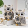 Betterlifewj 2 Pack Cute Owl Statues, Perfect for Home Decor,
