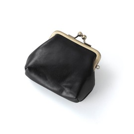 Naru Genuine Tochigi Leather Coin Purse Coin Purse for Men and Women Pass Case, Mini Wallet, Small, Stylish, Popular, Brand, Made in Japan, Black