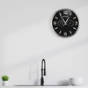 Bresser Wall Clock, Metal, Black, 250x250mm