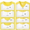 T-Shirt Ruler Guide - 8 Packs Alignment Tool for Vinyl