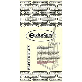 EnviroCare Replacement 4 Layer Filtration Vacuum Cleaner Dust bags made to fit Electrolux Style U Discovery Uprights 12 pack