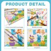 6x3.6ft Happy Easter Banner Cute Easter Bunny Style Backdrop for