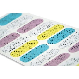 TOUGH GIRLS | 20 Exquisite Gel Nail Polish Strips w/Application Accessories - No UV/LED Lamp Required (Holiday | Speckled Egg & Pastel)