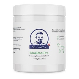 DiarDoc Pro von Dr. Hölter Probiotikum für Hunde. Zur Stabilisierung der physiologischen Verdauung. Präbiotika gegen Verdauungsprobleme, unterstützt das Immunsystem, 300g Pulver