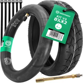 MOOVMOOV Tire Kit V3 and 8 1/2 x 2L Inner Tube | Compatible with Xiaomi Scooters (M365 - Pro - Mi 3) - GoTrax - Ducati - Etc. | For 8.5-inch wheels (8 1/2 x 2 or 50/75-6.1 or 8.5x2)