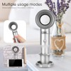 GOWENIC Mini Handheld Bladeless Fan, Portable USB 2000mAh Battery 10h