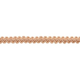 DÉCOPRO 1/2" (1cm) Basic Solid Collection French Gimp Braid Trim # FGS Light Salmon Orange #E16 (Light Peach) 10 Yard Value Pack (30 ft/9.5m)