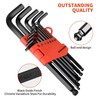DAKCOS 13 Piece Imperial Hex Key Set Allen Hex Hexagon