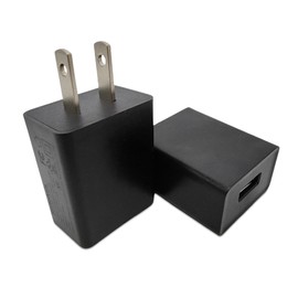 SinitoAula 5V1A USB Charger Block for Wall Outlet (UL Certified, Black, 2pcs), 5W Power Adapter Plug for Cell Phones, Tablets, Earphones, Power Banks, Smart Wearables, Toys and More Electronic Gadgets