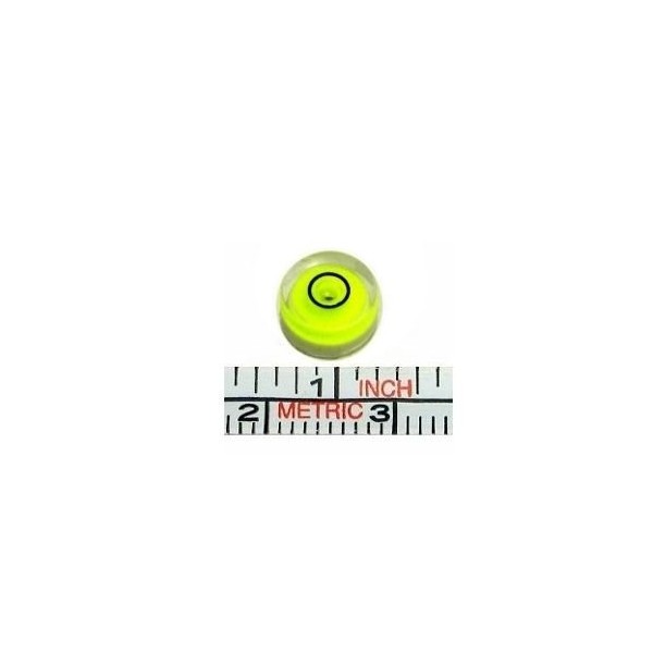 Three 8mm Diameter Disc Bubble Spirit Level Round Circle Circular