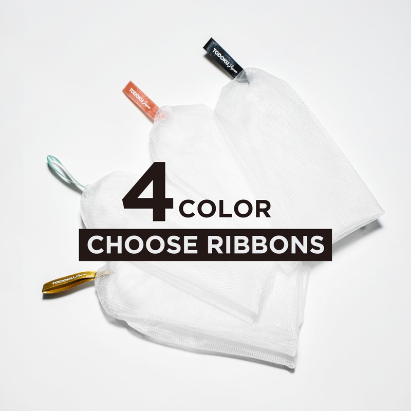 TODOKU JAPAN Rich Bubble Face Wash Soap Net, 4 Layer