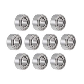 TOP-VIGOR 10Pcs SMR63ZZ Deep Groove Ball Bearings, Z2 3mm x 6mm x 2.5mm Double Sealed Industrial Bearings, Chrome Steel Skateboard Bearings for Electrical Instrument Equipment