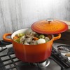 Crock-Pot Artisan Round Enameled Cast Iron Dutch Oven, 5-Quart, Sunset