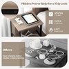 Giantex Nightstand with Charging Station, 3-Tier End Table with USB