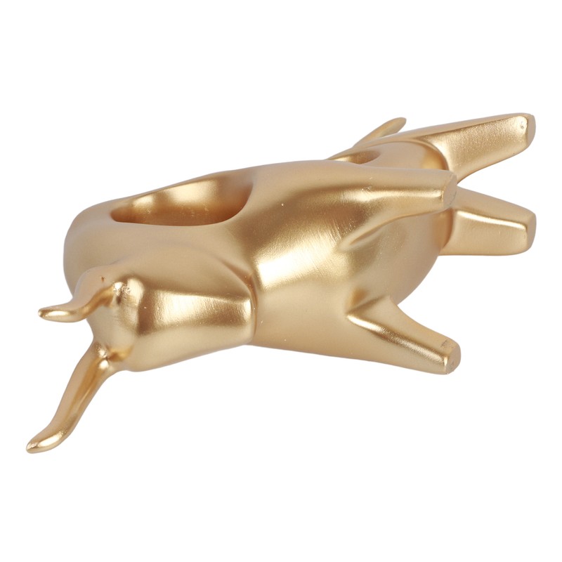 Bull Sculpture Ornaments Exquisite Details Smoother Lines Lucky Home Decorations