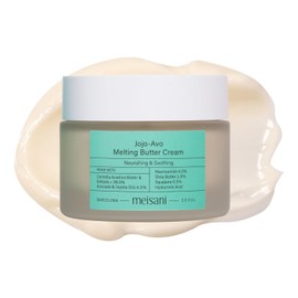 Meisani Jojo-Avo Melting Butter Cream - Crema Nutritiva Rica con Aceites de Aguacate y Jojoba, Centella Asiática y Ácido Hialurónico, Reparadora e Hidratante | Cosmética Vegana Coreana | 50 g