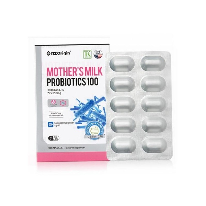 모유유산균 30캡슐 부모님 락토바실러스 모유유산균 Breast Milk Probiotics 30 Capsules