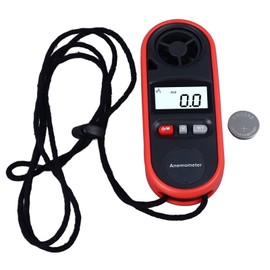 Anemometer Handheld Digital Wind Speed Meter Gauge Air Flow Tester for House HVAC 14℉‑113℉ Temperature