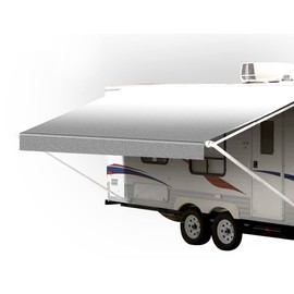 SunWave SunWave Premium Vinyl RV Canopy | Awning Fabric Replacement (19', Grey Fade)