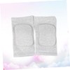 Baluue 2pcs Fitness Training Knee Support Pads Grey Sponge Knee