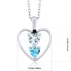 925 Sterling Silver Sky Blue Aquamarine Swiss Blue Topaz and