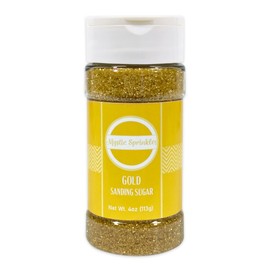 Mystic Sprinkles Sanding Sugar 4oz Bottles (Gold Sanding Sugar 4oz)