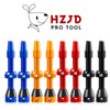 HZJD 2PCS Bike Tubeless Presta Air Valve Stem, Red, Integrated