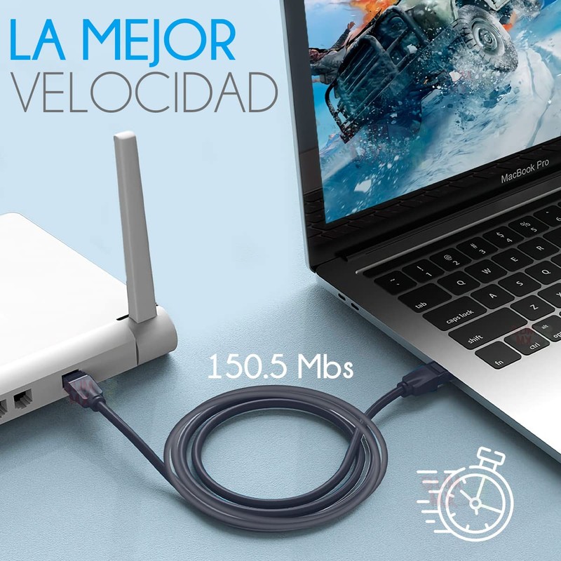 Vention Cable Ethernet Cat6 Cable de Red UTP de 3