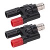 BNC Female to Dual Banana Plug Strong Connection Universal High
