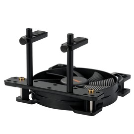 DolDer Aluminium Graphics Card Holder, GPU Holder, Video Card Sag Holder, Height Adjustable, Installed on Fan (Black)