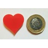 8 Pcs Small Red Acrylic Love Heart Fridge Magnets |