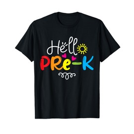 Hello Pre-K Shirt Fun Back to School Teacher Student Gift T-Shirt
