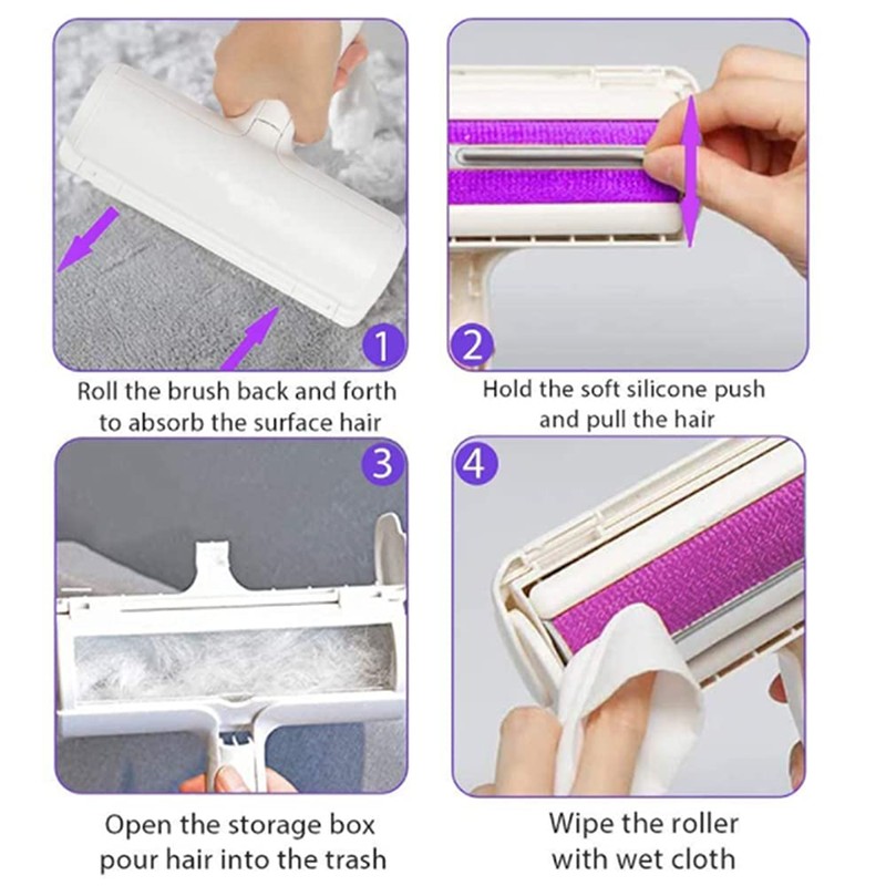 Efficient Pet Hair Removal Tool Reusable Cat Dog Bed Furniture