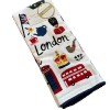 Isaac Mizrahi Kitchen Towels World Cities LONDON Multicolor Set of