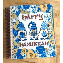 Handmade Gnomes Happy Hannukah Holiday Cover Set 4 use w/ Erin Condren Planner