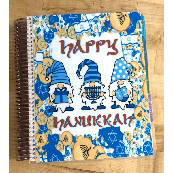 Handmade Gnomes Happy Hannukah Holiday Cover Set 4 use w/